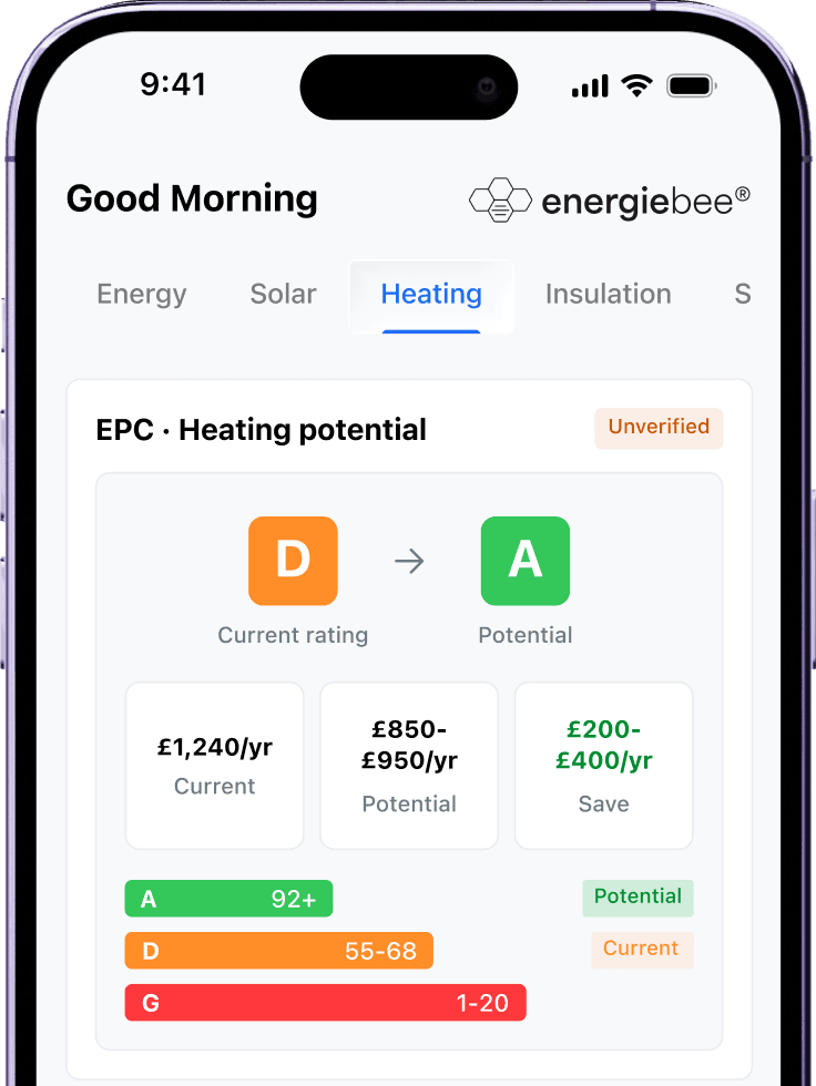 EnergieBee app - Heating solutions