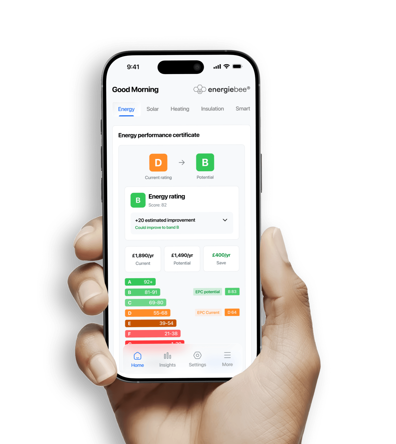energiebee app preview