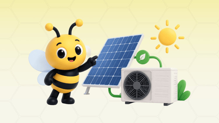 Running Heat Pumps with Solar Panels