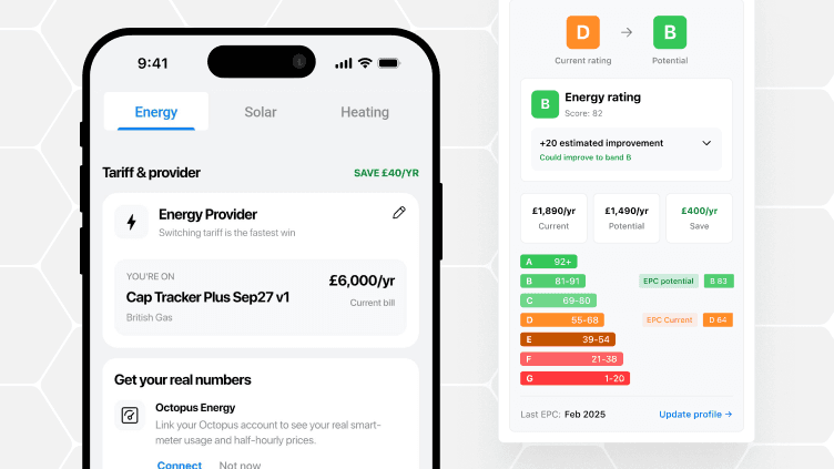 EnergieBee helps you understand your home’s energy patterns beyond the information shown on an EPC.